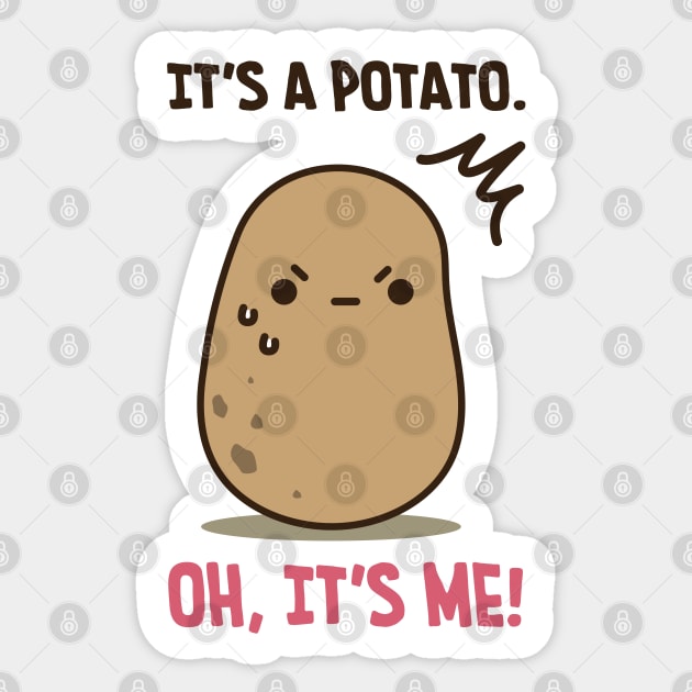 Oh Potato Sticker by clgtart